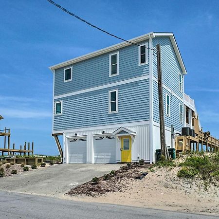 Beachfront Oasis With 2 Large Decks, Bbq And Views! Topsail Beach Buitenkant foto