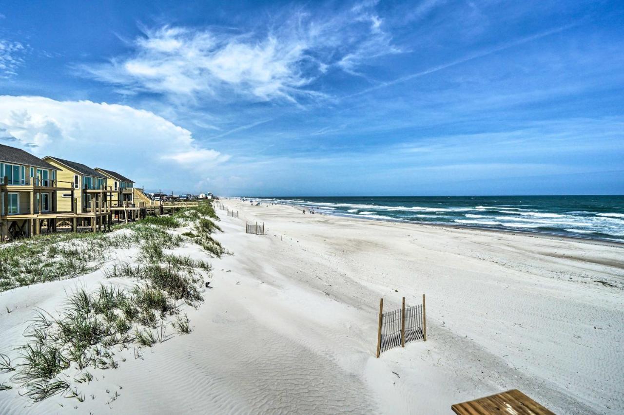 Beachfront Oasis With 2 Large Decks, Bbq And Views! Topsail Beach Buitenkant foto